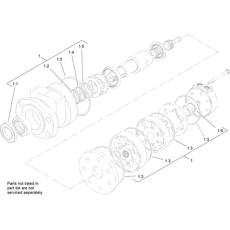 Hydraulic Motor Assembly No 107-9351