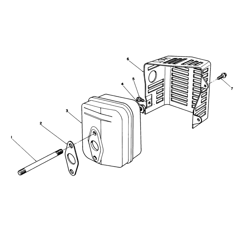 Muffler Assembly Model No Vmh7