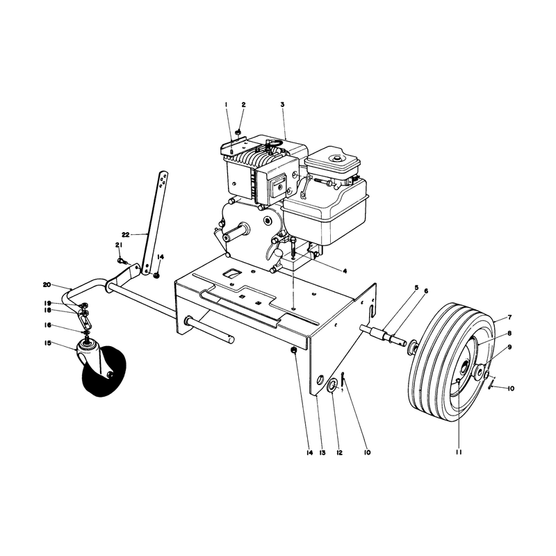 Engine and Base Assembly