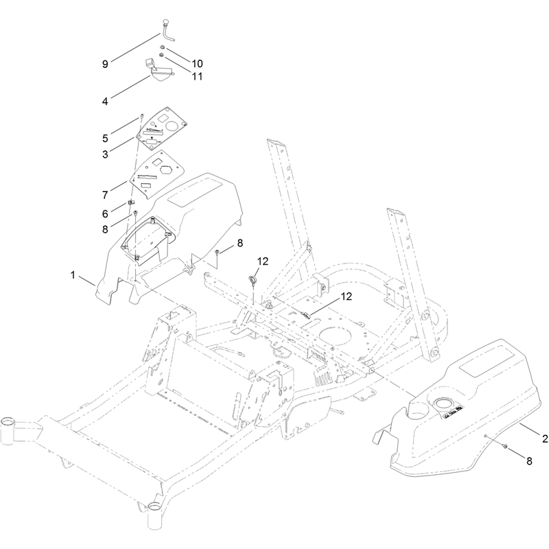 Control Panel and Body Styling Pod Assembly