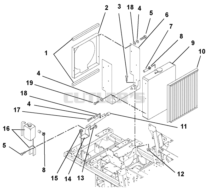 Radiator & Radiator Brackets
