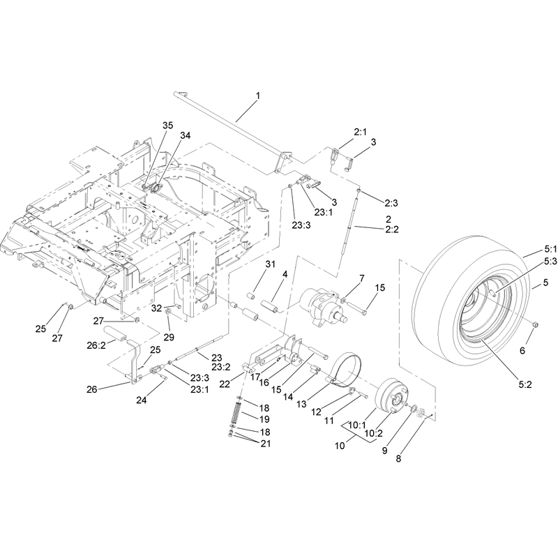 Parking Braking and Wheel Assembly