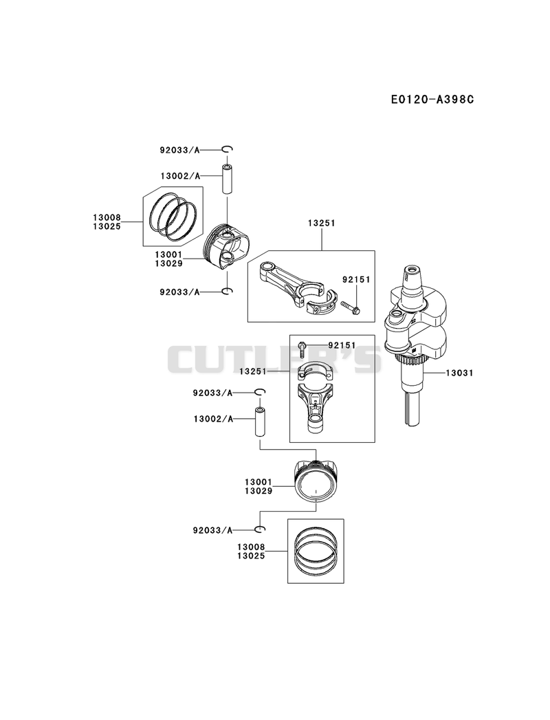 PISTON/CRANKSHAFT