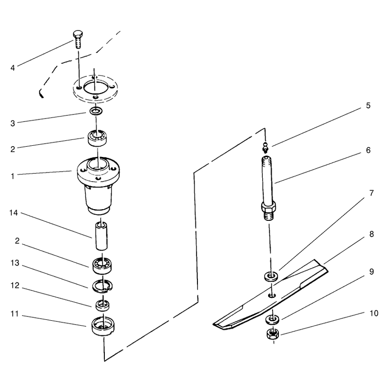 Spindle And Blade Assembly