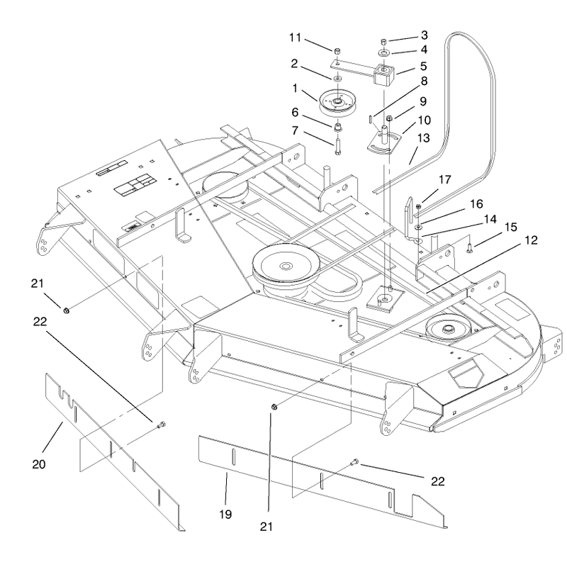 Deck Belts and Idler Arm Assembly