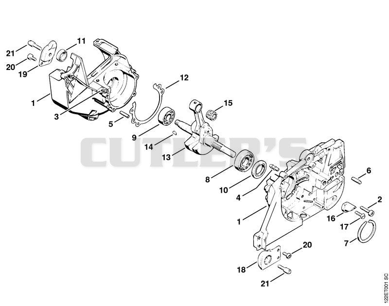 Crankcase, Crankshaft