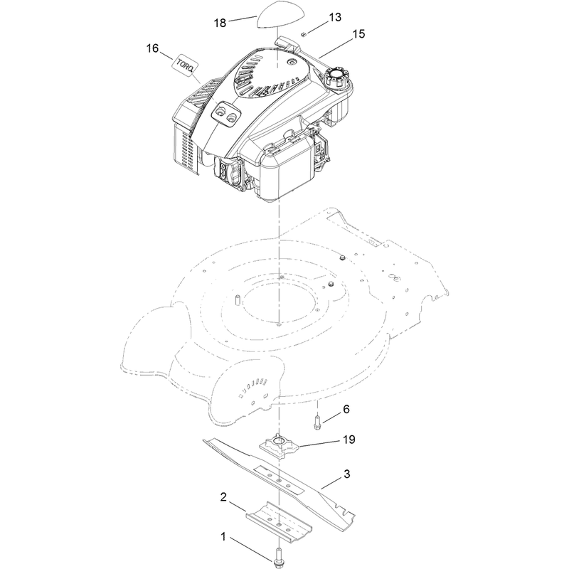 Engine and Blade Assembly