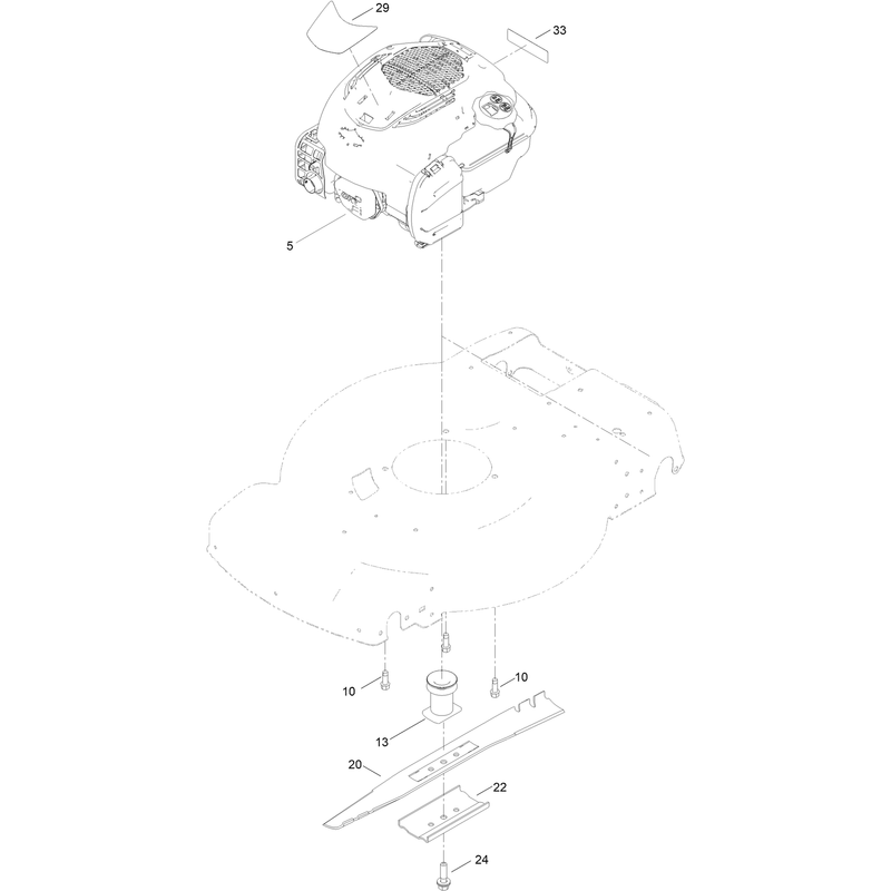 Engine and Blade Assembly