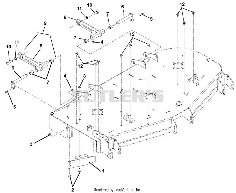 Mounting Arms And Discharge Baffle