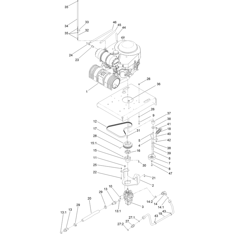 Engine Gear Pump and Idler Arm Assembly