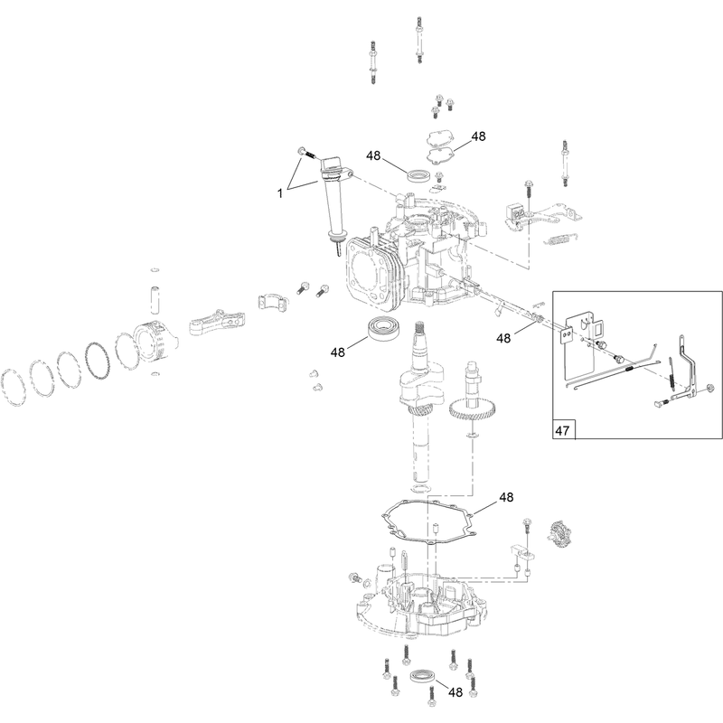 Dipstick Brake and Governor Arm Assembly