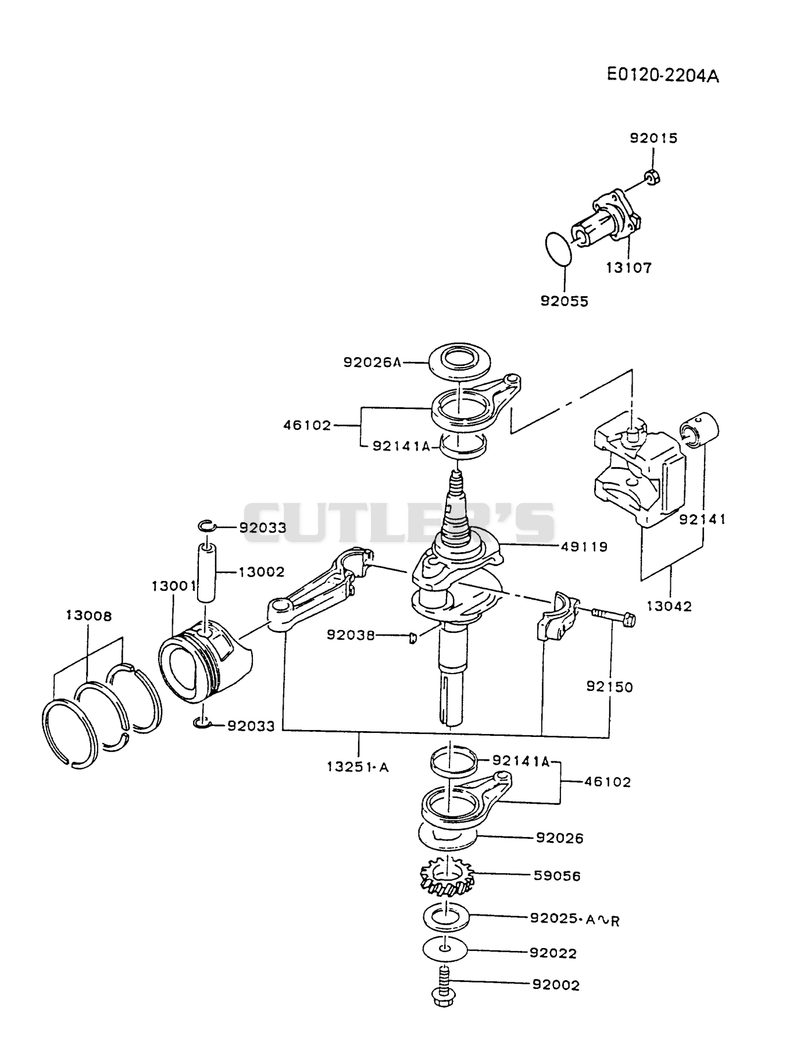 PISTON/CRANKSHAFT