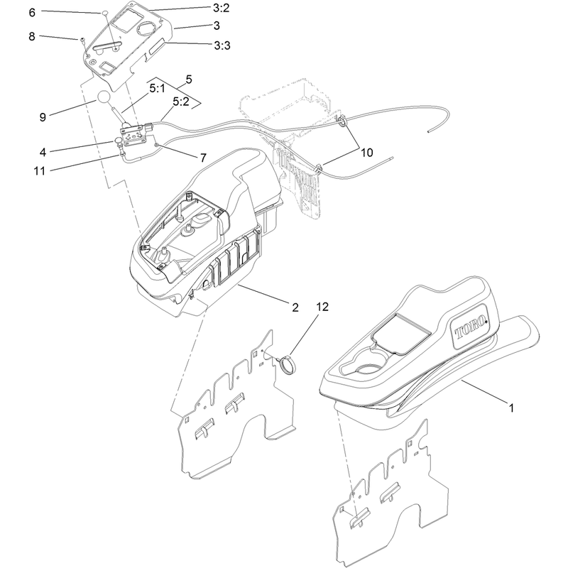 Fender, Console and Control Assembly