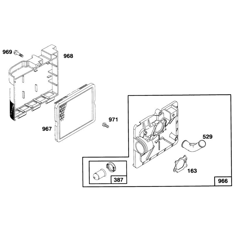 Engine Briggs and Stratton Model 127702-0131-01