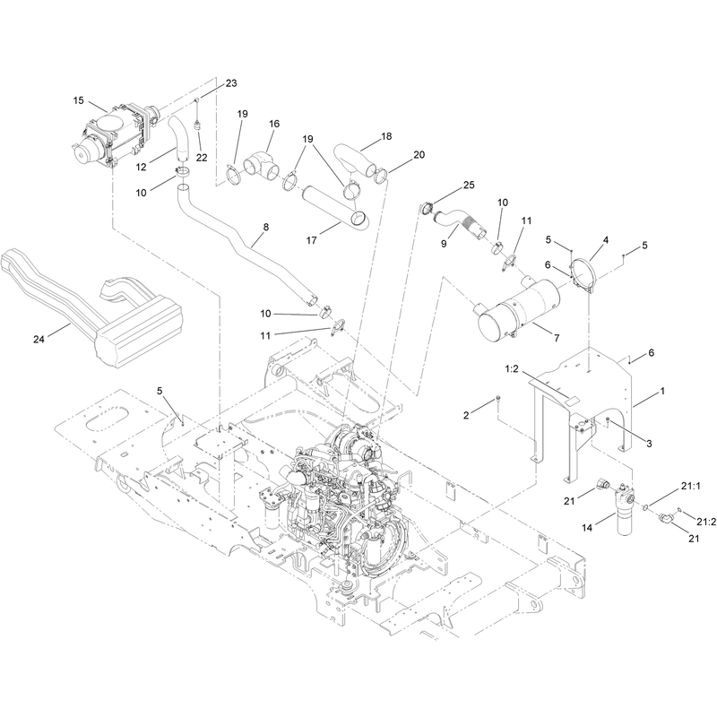Engine Intake and Exhaust Assembly