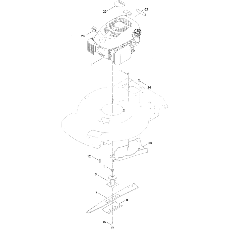 Engine and Blade Assembly
