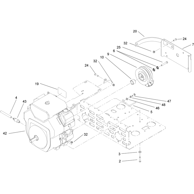 Engine and Clutch Assembly