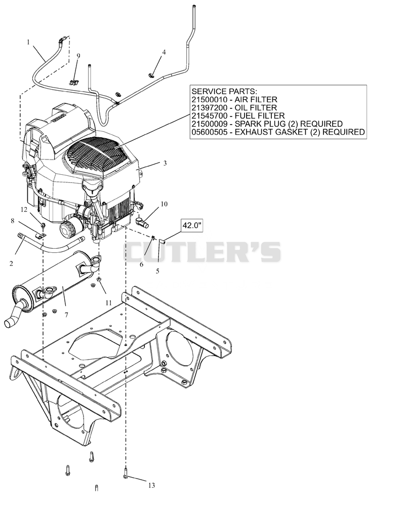 Engine - Kohler ZT740 Confidant