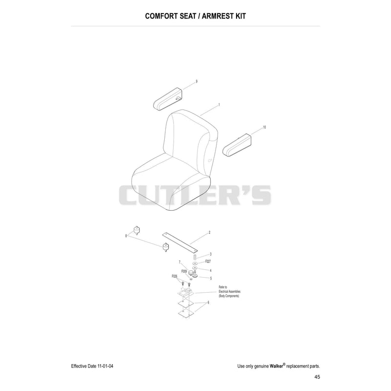 Comfort Seat Armrest Kit