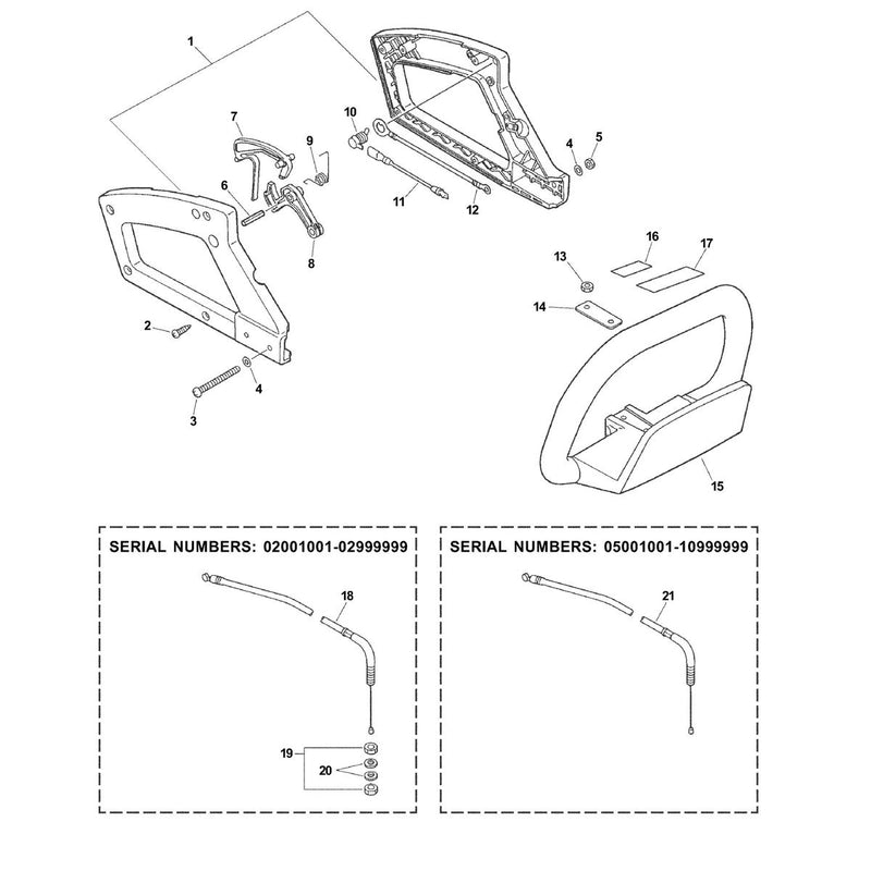 Handle, Ignition Switch,Throttle Cable