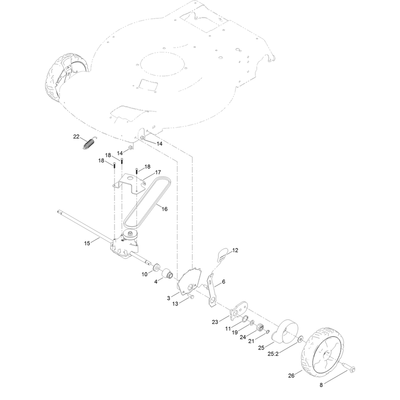 Front Wheel and HOC Assembly