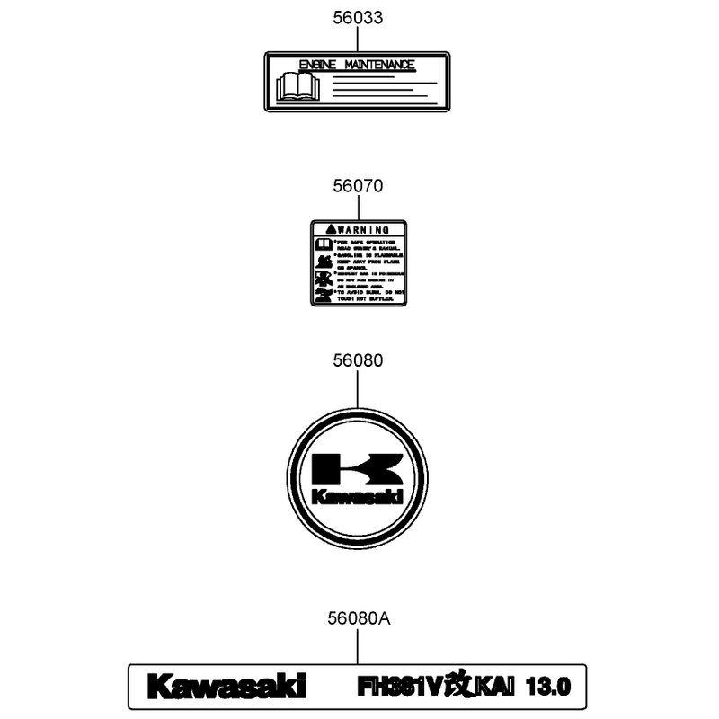 Decal Assembly Kawasaki FH381V-AS25