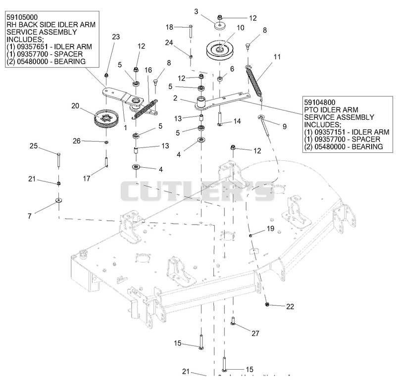 Deck Idlers - 60 Inch