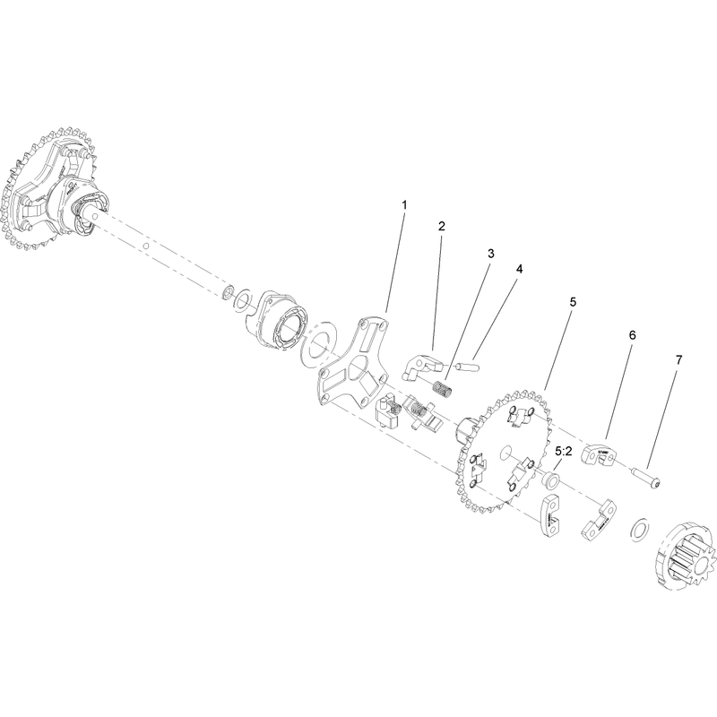 Wheel Clutch Sprocket Assembly