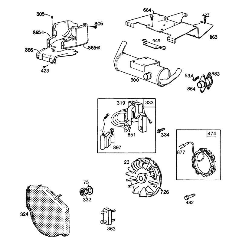 Engine Briggs and Stratton Model No 402707-0158-01 Continued
