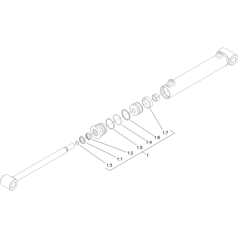 Hydraulic Cylinder Assembly No 112-2602