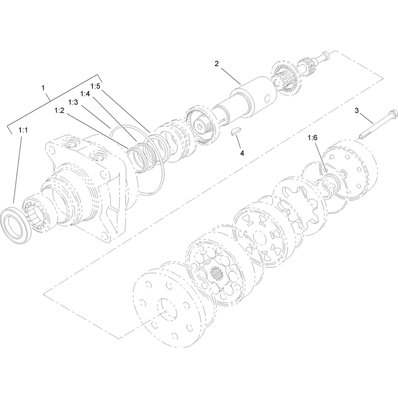 Hydraulic Motor Assembly No 99-3052