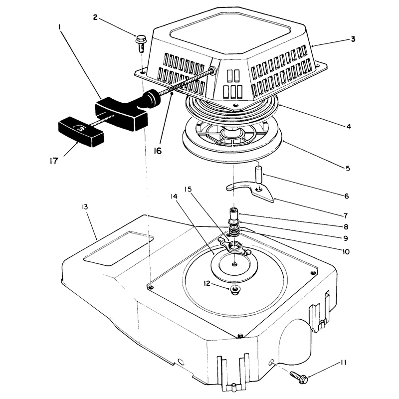 Recoil Assembly (engine No. Vm140)