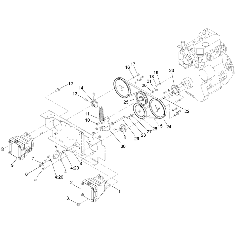 Wheel Pump Drive Assembly