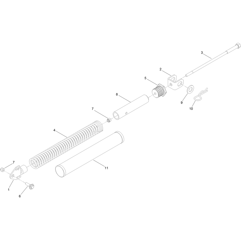 Lift Assist Spring Assembly No 116-7851