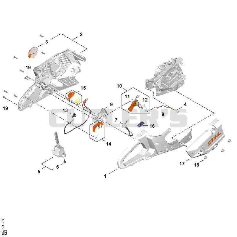 Handle housing, Cover