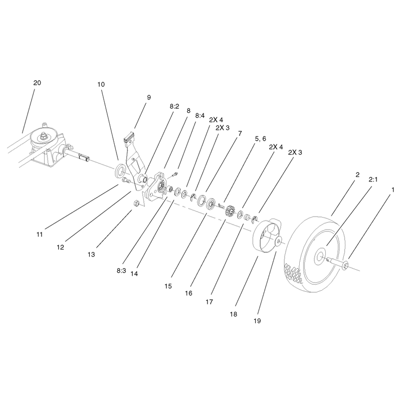Gear Case and Wheel Assembly