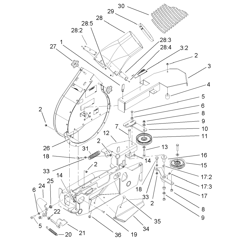 Blower and Mounting Assembly
