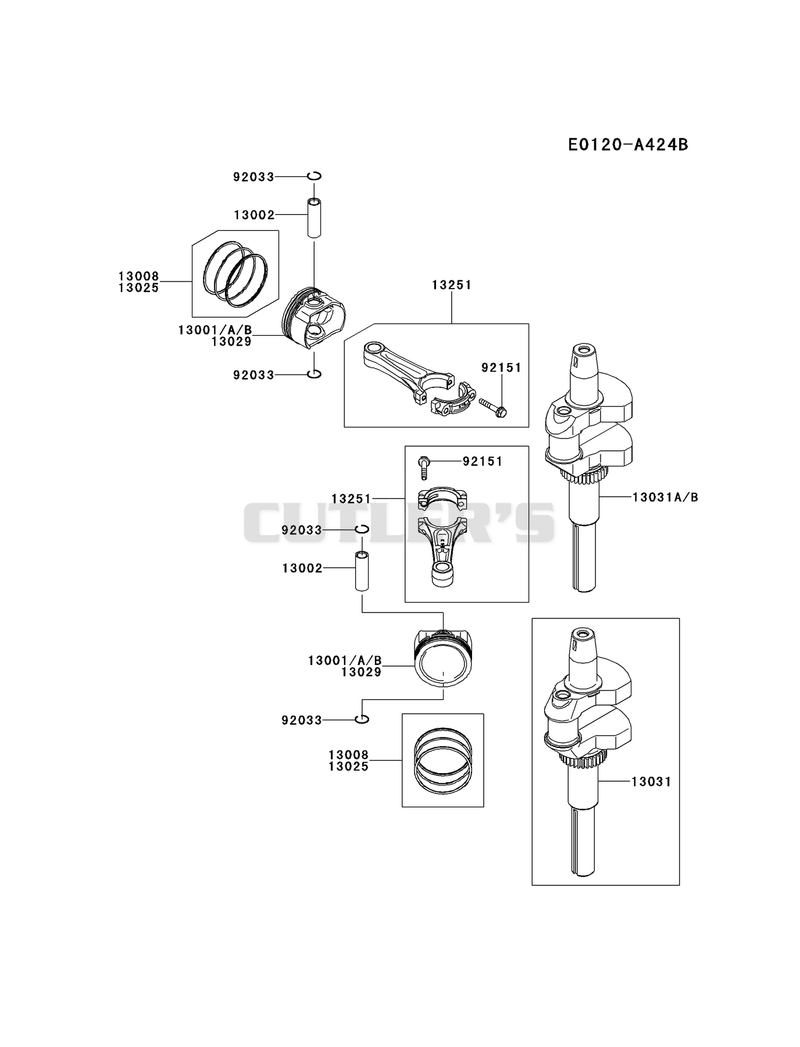 PISTON/CRANKSHAFT