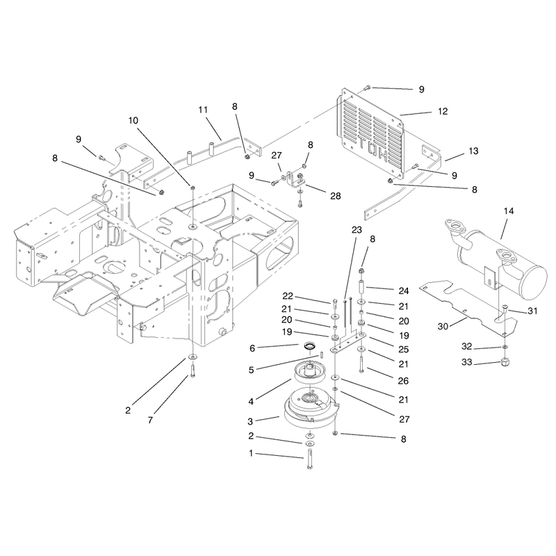 Engine and Clutch Assembly