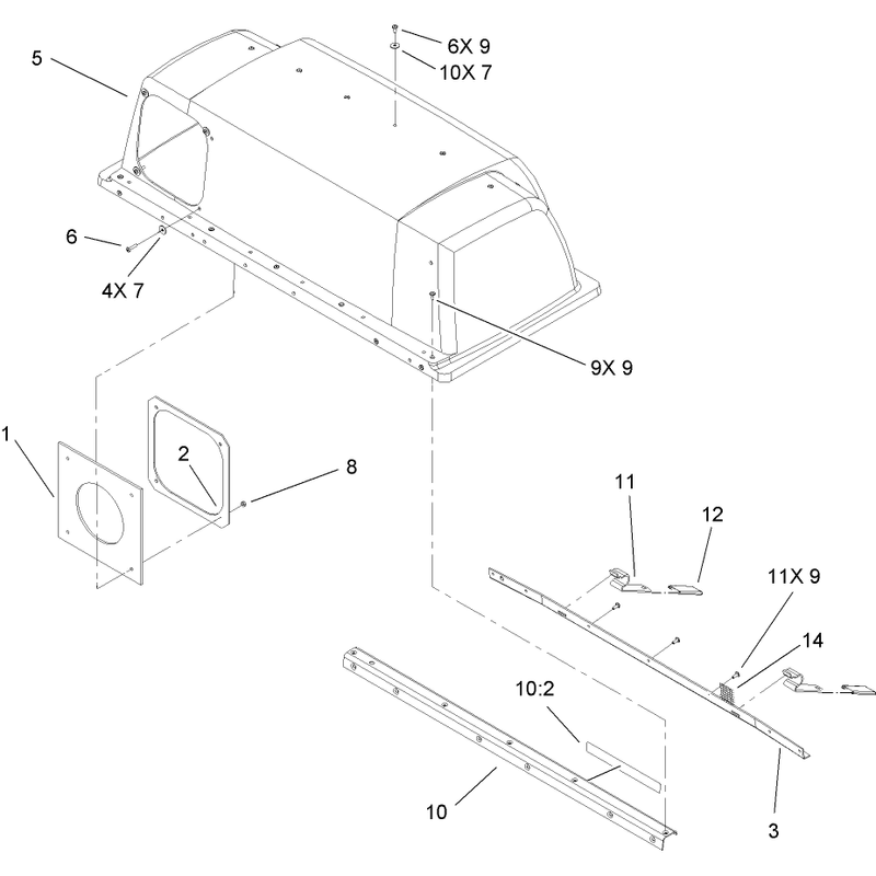 Hood Assembly No. 109-6796