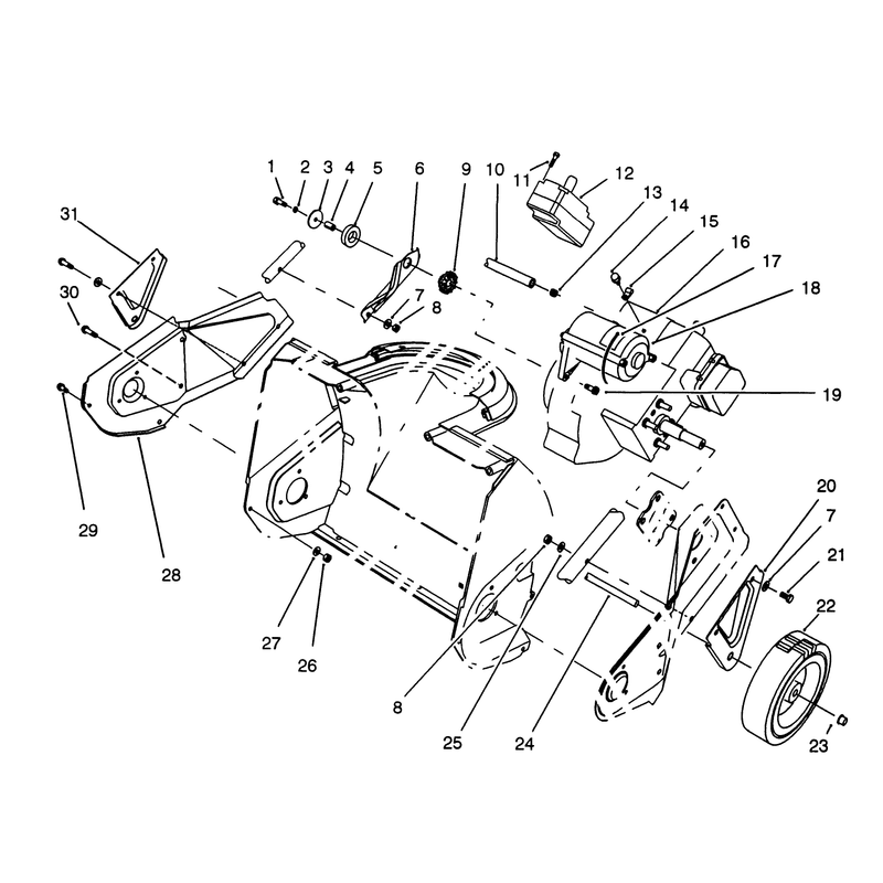 Engine & Wheel Assembly