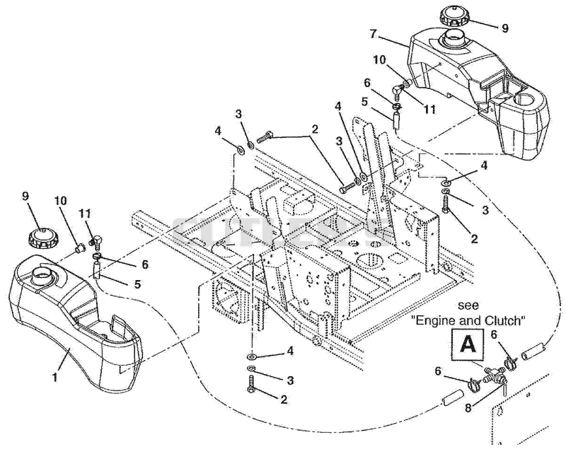 Fuel Tanks And Hoses - Non EFI