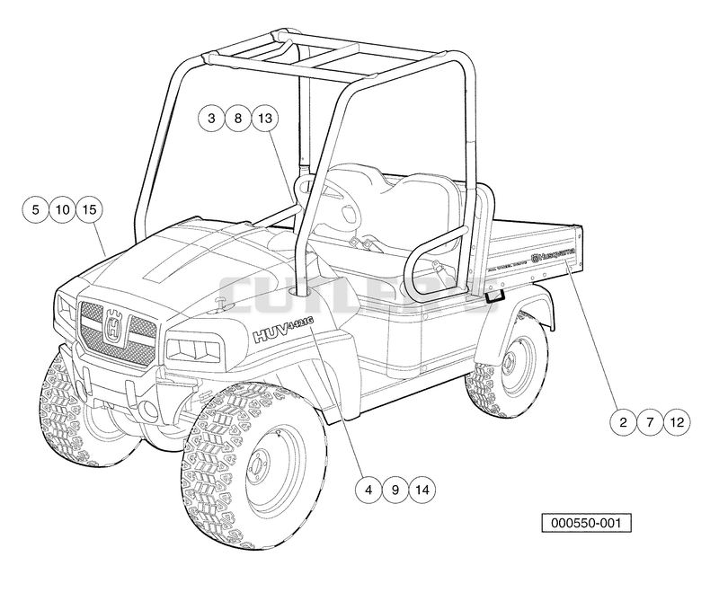 Badging Decals, HUV 4421-G