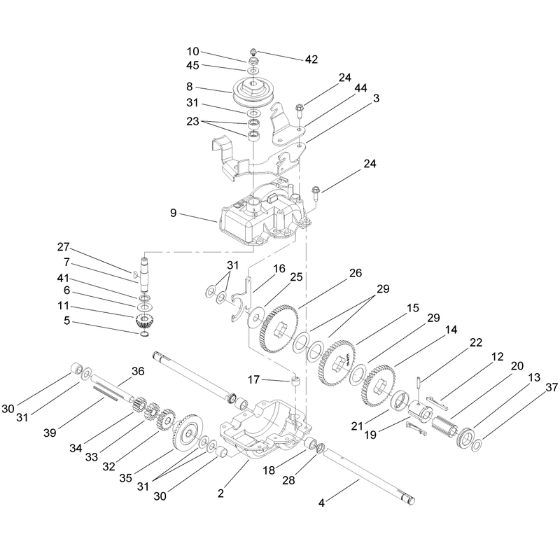 Gear Case Assembly No 74-1861