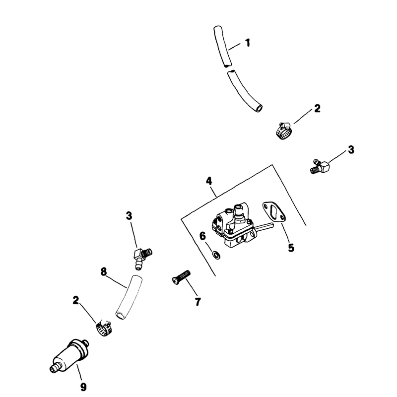 Fuel Pump Engine Kohler Model No M18qs-24657 Continued