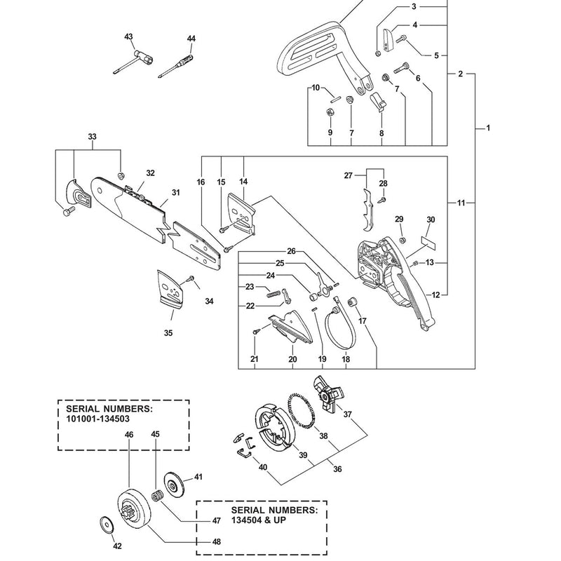 CHAIN BRAKE ASSEMBLY, CLUTCH