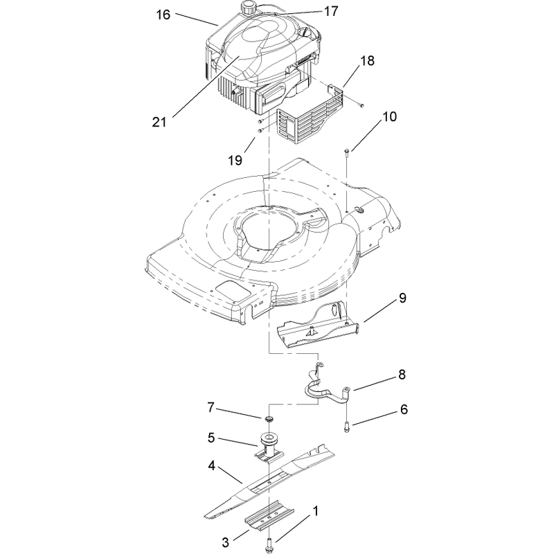 Engine and Blade Assembly
