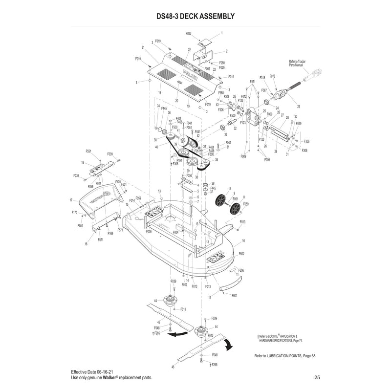 DS48-3 DECK ASSEMBLY