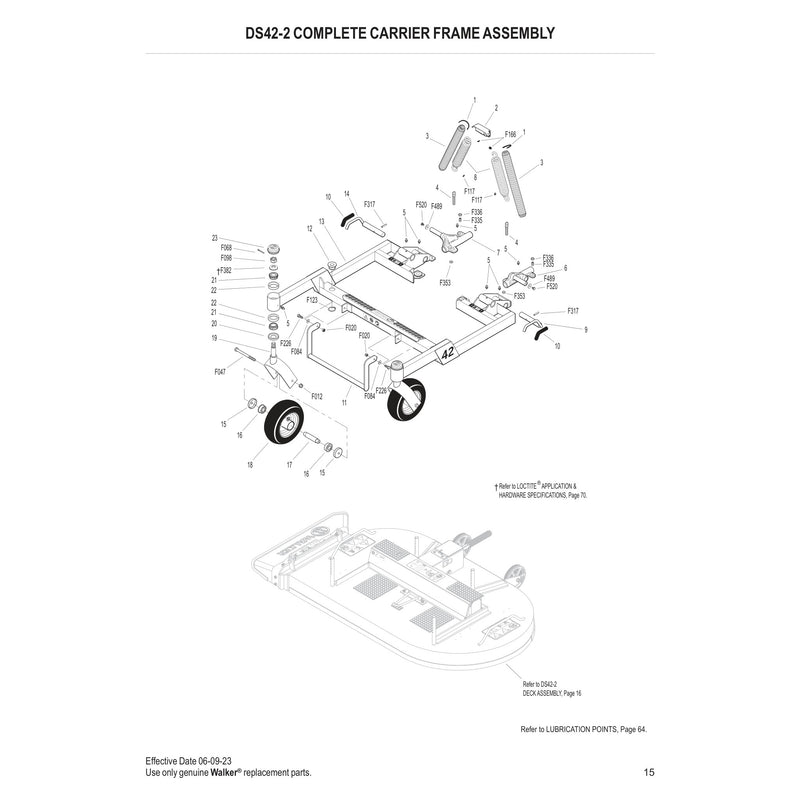 DS42-2 COMPLETE CARRIER FRAME ASSEMBLY