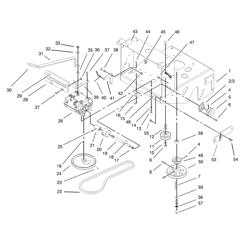 Transmission and Drive Pulley Assembly